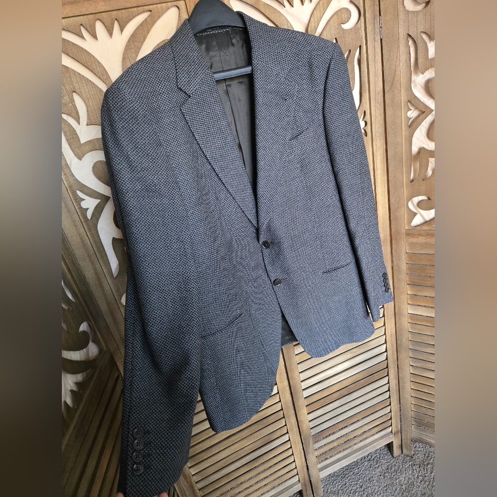 Armani Collezioni Mens Suit Blazer Gray Size 42R - Picture 2 of 12
